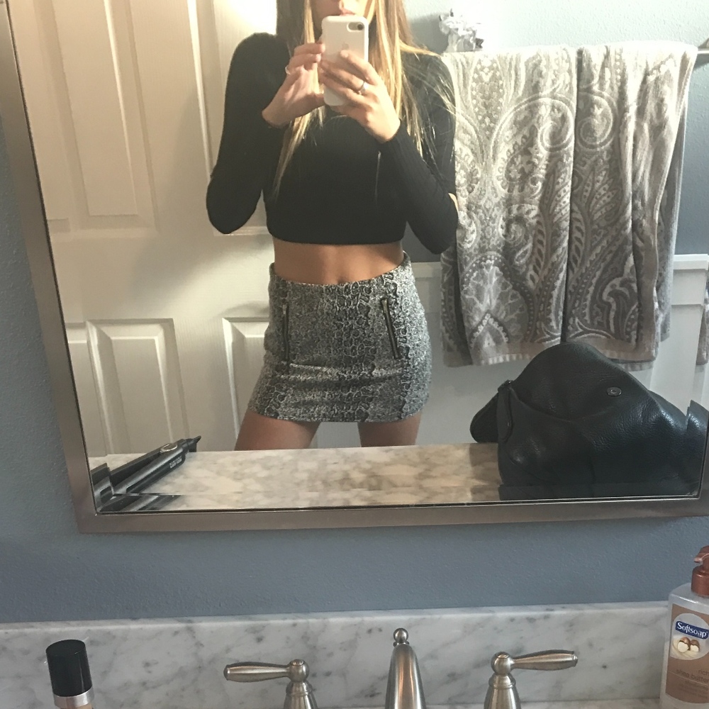 LF snakeskin skirt